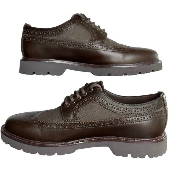 NEW Cole Haan Mens 8.5M American Classics Longwing Oxfords Truffle Egret Brown - Picture 3 of 9